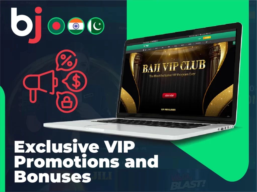 Baji Live VIP players receive exclusive promotions and bonuses